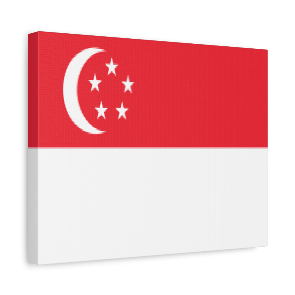 Singapore Country Flag Canvas Vibrant Wall Art Unframed Home Decor